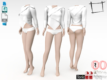 Dae Obj FBX Wrapped Asymetric Jacket Maitreya, Slink, Belleza, Tonic