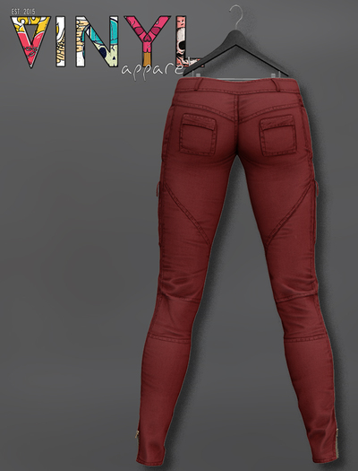 Vinyl - Stars Cargo Pants Pak Red