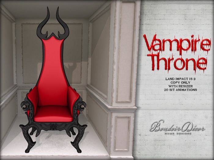 Vampire Throne Black/Red