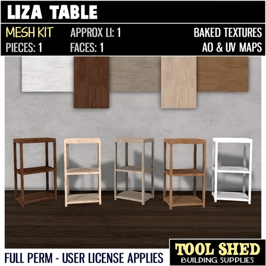 Tool Shed - Liza Table Kit