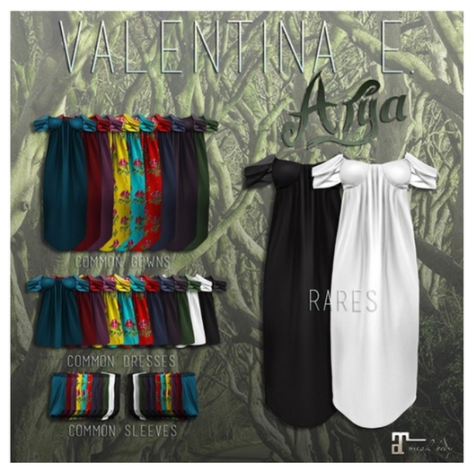 :V.e. Arya Sleeves Teal Rose COMMON