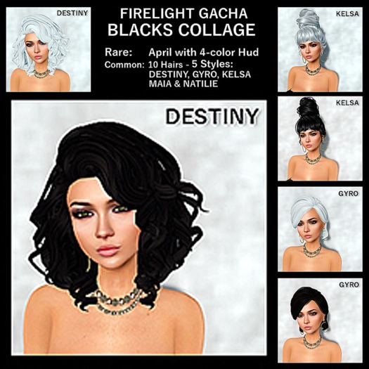 Firelight Blacks Collage - Destiny Black COMMON