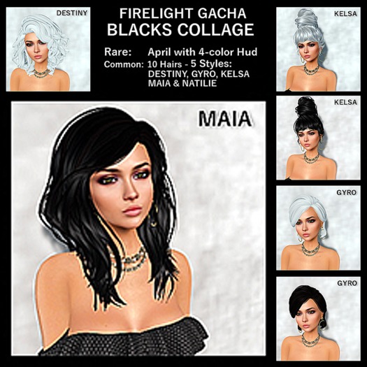 Firelight Blacks Collage - Maia Black COMMON 