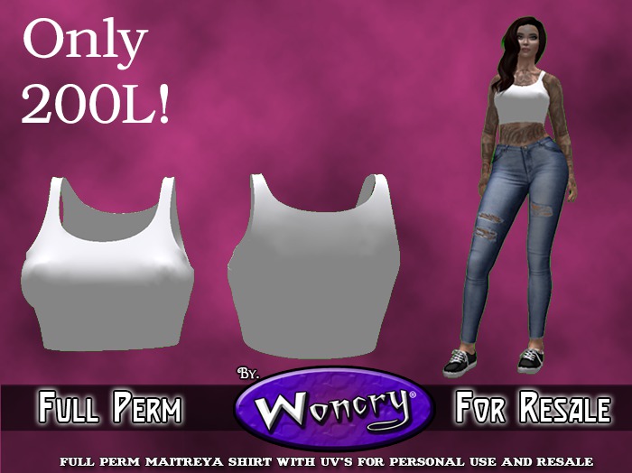 WONCRY Full Perm Maitreya Cropped Tank