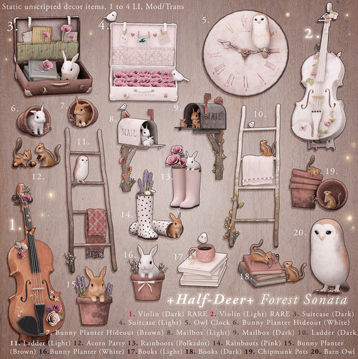 +Half-Deer+ Forest Sonata - Suitcase (Dark)
