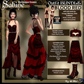 C&F Sabine Burlesque Outfit Bundle w/ Appliers RED