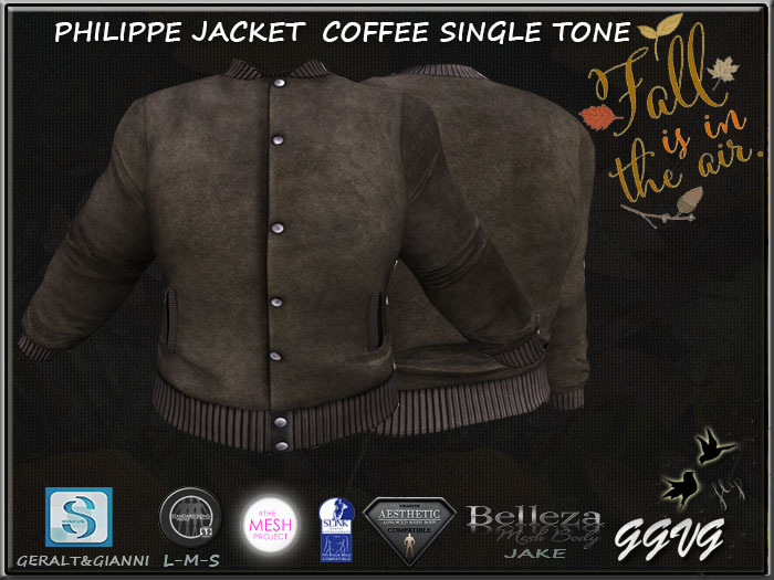 PHILIPPE JACKET COFFEE SINGLE TONE