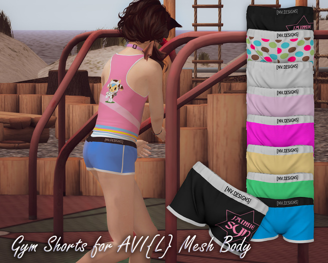 [NV.Designs] - Gym Shorts for Avi(L) - BOX