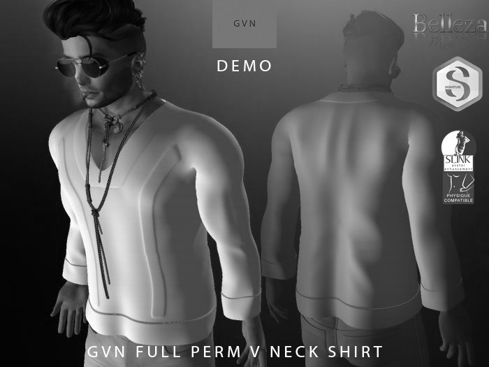 GVN FULL PERM V NECK SHIRT DEMO