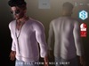 Gvn full perm v neck shirt logo