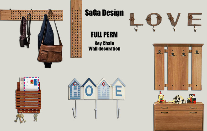 SaGa Design FULL PERM Key Chain 5 Models