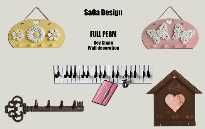 SaGa Design FULL PERM Key Chain 5 Models