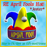 RE April Fool Jester Hat - Clown/Fun/Sculpted/Party
