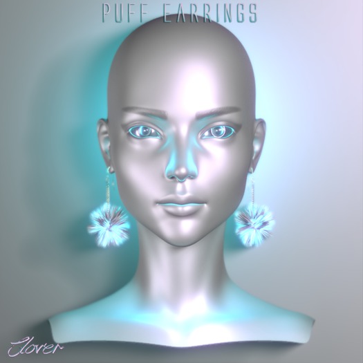 Clover - puff earrings