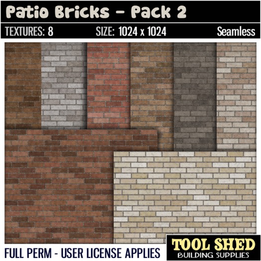 Tool Shed - Patio Bricks - Pack 2