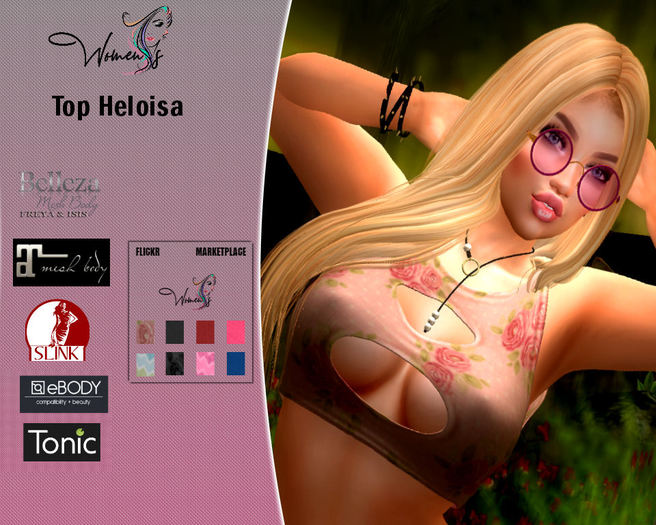 [Woman] - Top Heloisa 08 Textures (HUD)