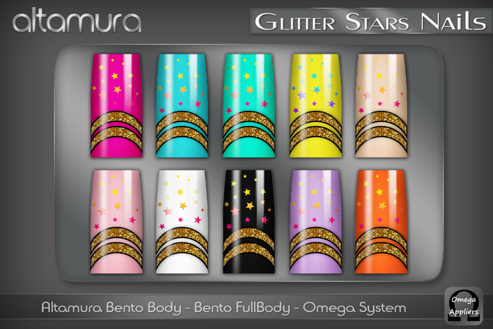 AG: "Glitter Stars" Nails Applier (ADD & TOUCH)
