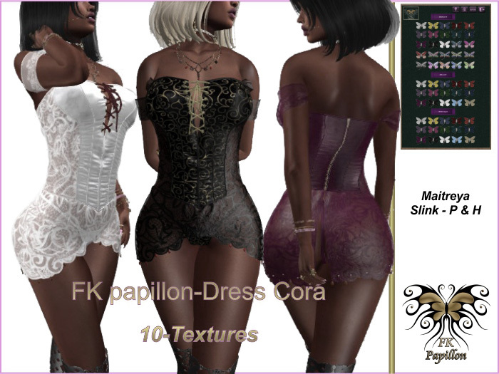 FK papillon-Dress & necklace Cora Demo