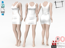 Dae Obj FBX Mini Tank Dress Maitreya, Slink, Belleza, Tonic