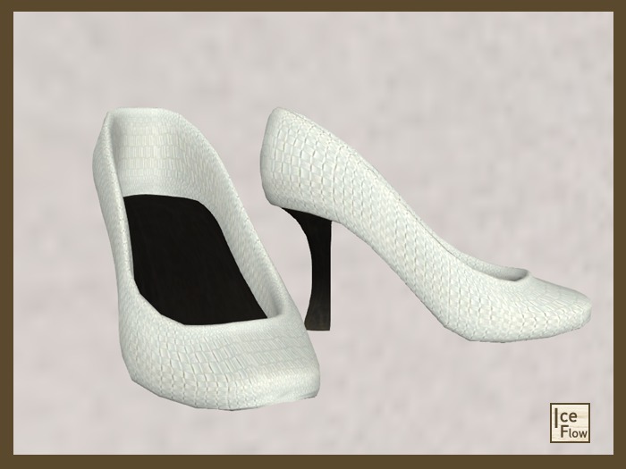 *Ice Flow* AF28 High Heels - White *** Gift ***