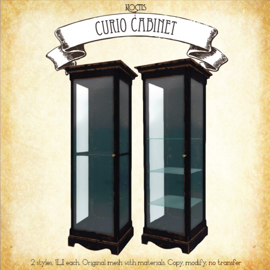 [noctis] Curio Cabinets BOXED