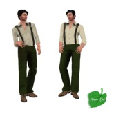 ME! Manic Elf "Stanley" Working Class Men's Outfit - Olive