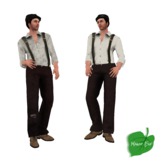 ME! Manic Elf "Stanley" Working Class Men's Outfit - Brown