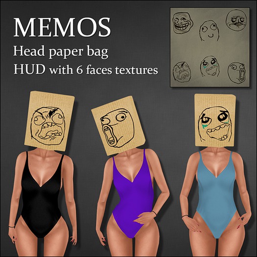 Memos Head Paper bag