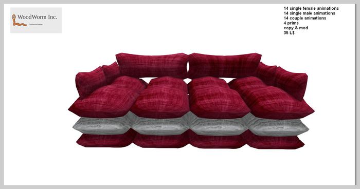 Country pillow couch: Austria. All in all 41 animations