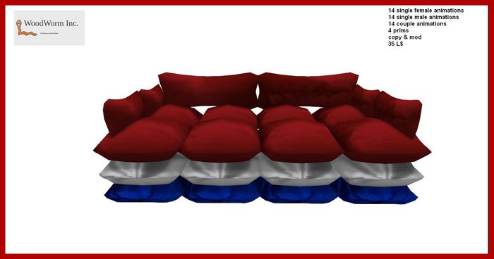 Country pillow couch: Dutch. All in all 41 animations