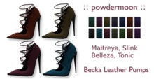 powdermoon - Becka Leather Pumps With HUD