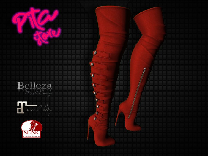 ::PITA:: Castle Boots Red