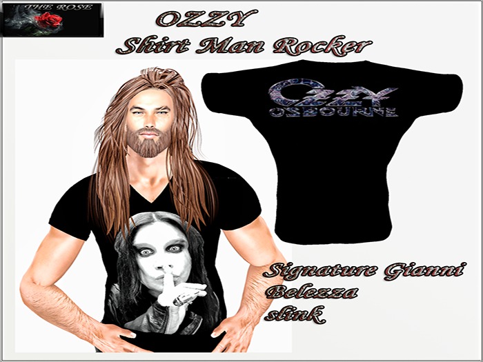 Shirt  Rocker Ozzy Osbourne:::THE ROSE :::