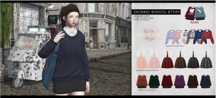 (MORAN) Knit Uniform -  RARE 2 : S