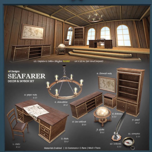 ~isil~ *Seafarer* Paper Map (boxed) COMMON