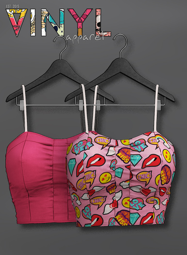 Vinyl - Frothy Top Pak Hot Pink