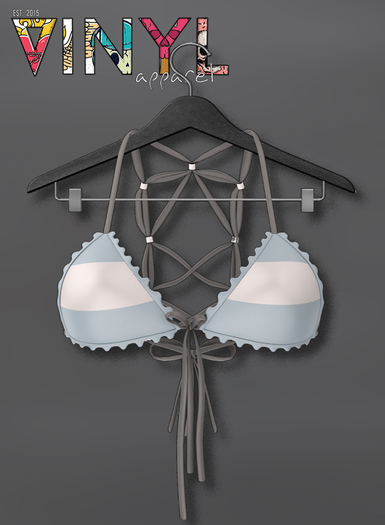 Vinyl - Nikki Bikini Pak Soft Blue