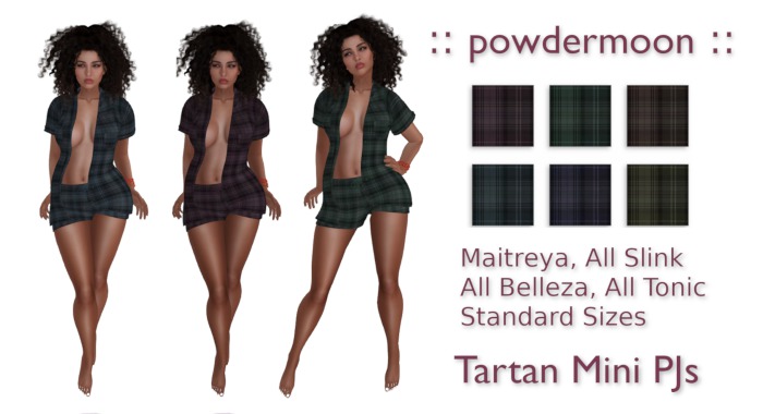 powdermoon - Tartan Mini PJ Shirt and Shorts