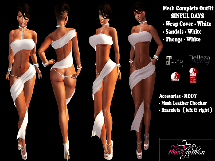 PROMO Mesh Complete Outfit SINFUL DAYS
