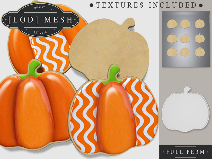 [LOD Mesh] Full Perm. Pumpkin Cookies 