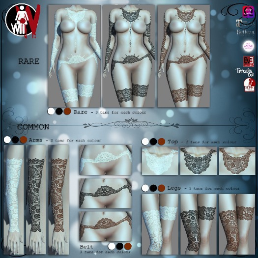 [White~Widow] Charade - Belt - White