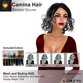 A&A Camina Hair Spooky Colors, boxed