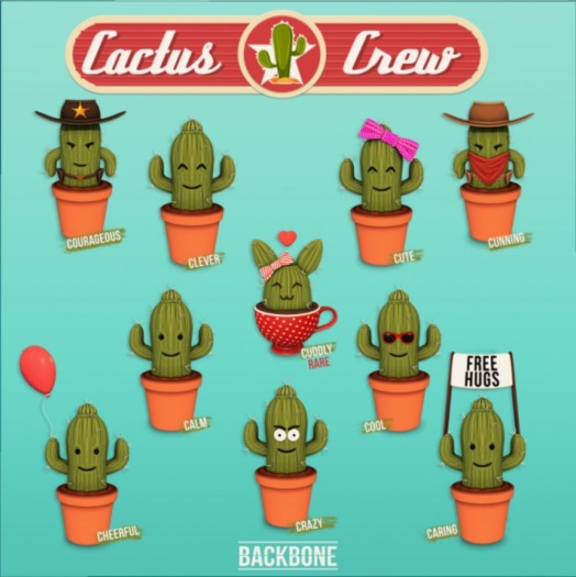 BackBone Cactus Crew - Cute