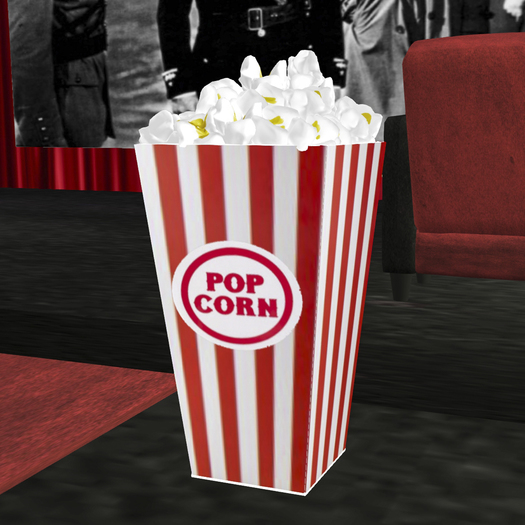 Mesh Box of Popcorn Tip Jar
