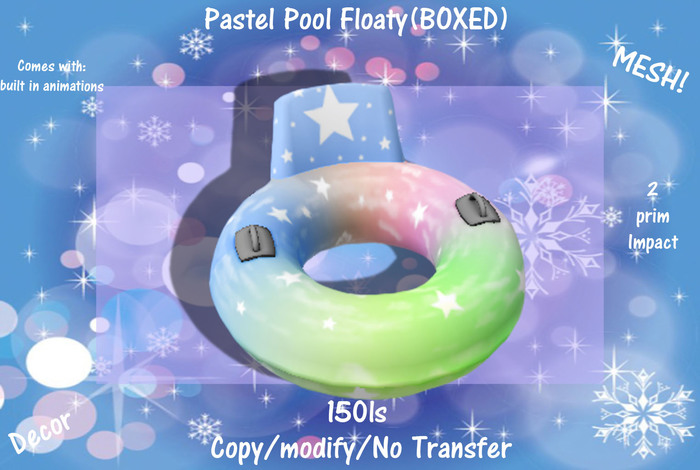 Pastel Pool Floaty(BOXED)
