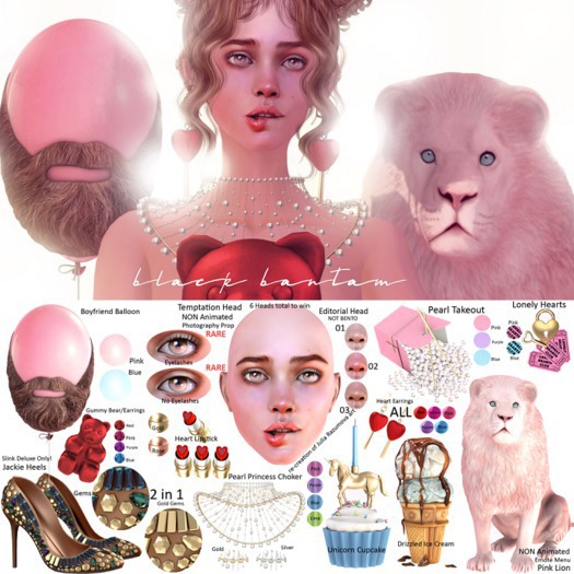 *[Black Bantam] Editoral Temptation Head 01 Lashes RARE