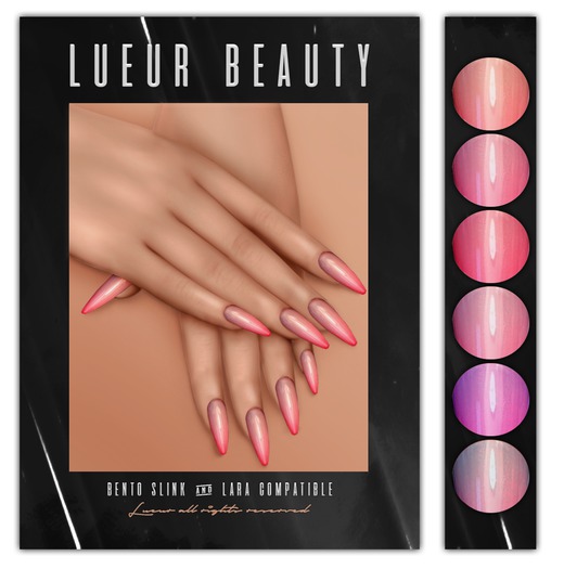 //L// - Pink Gradient Nails - BENTO - Slink&Lara