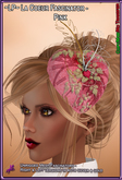 ~LP~ La Coeur Fascinator Hat (BOXED) Pink
