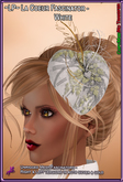 ~LP~ La Coeur Fascinator Hat (BOXED) White