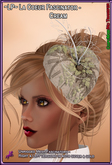~LP~ La Coeur Fascinator Hat (BOXED) Cream